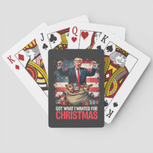 Jeu De Cartes J'Ai Ce Que Je Voulais Pour Noël Trump Père Noël