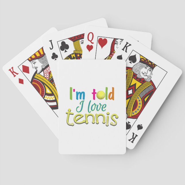 Jeu De Cartes J'ai dit que j'aime le tennis (dos)