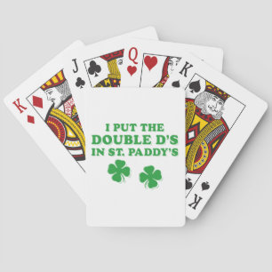 Jeu De Cartes J'ai mis le Double D's à St. Paddy's Day drôle
