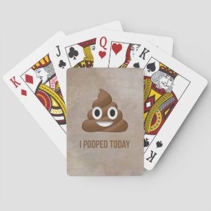 Jeu De Cartes J'Ai Poopé Aujourd'Hui Drôle Emoticon