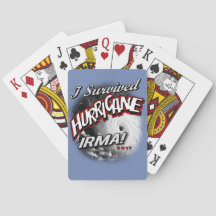 J'ai survécu à des cartes de jeu d'Irma d'ouragan