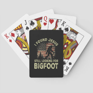 Jeu De Cartes J'ai trouvé Jésus qui regarde toujours Bigfoot drô