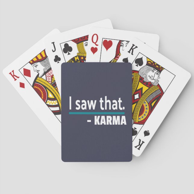 Jeu De Cartes J'ai vu Karma Funny (dos)