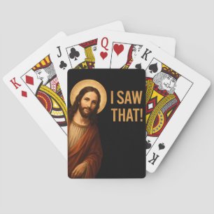 Jeu De Cartes J'Ai Vu Que Jésus Drôle Citation Chrétienne