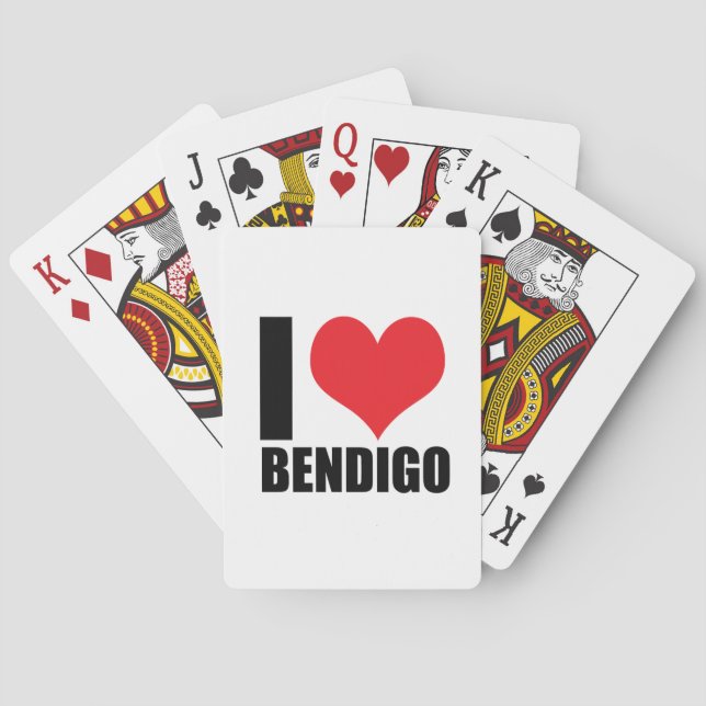 Jeu De Cartes J'aime Bendigo (dos)