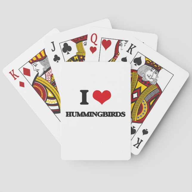 Jeu De Cartes J'aime des colibris (dos)