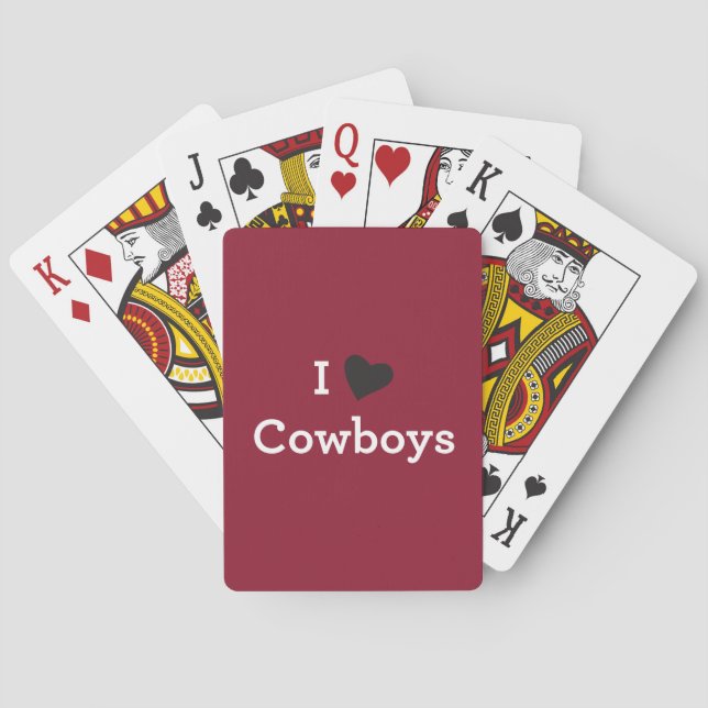 Jeu De Cartes J'aime des cowboys (dos)
