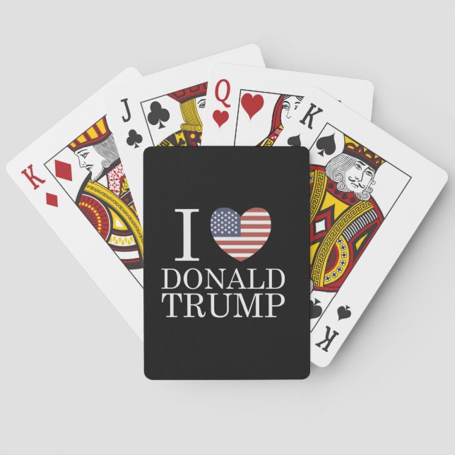 Jeu De Cartes J'aime Donald Trump (dos)