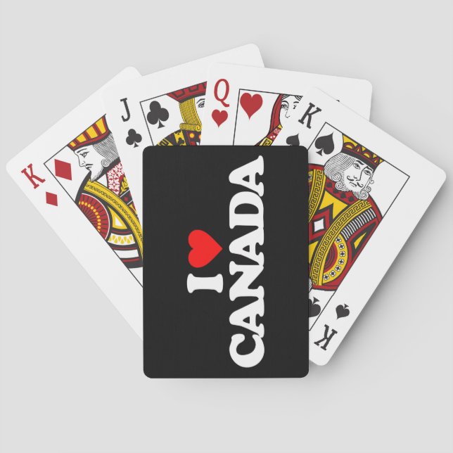 JEU DE CARTES J'AIME LE CANADA (dos)
