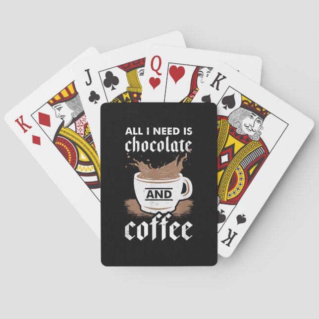 Jeu De Cartes J'Aime Le Chocolat Et Le Café (dos)