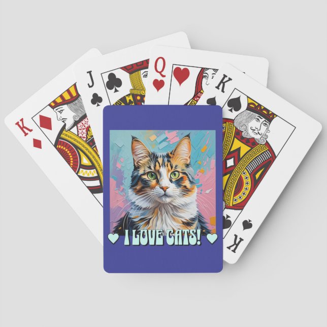 Jeu De Cartes J'Aime Les Chats ! (dos)