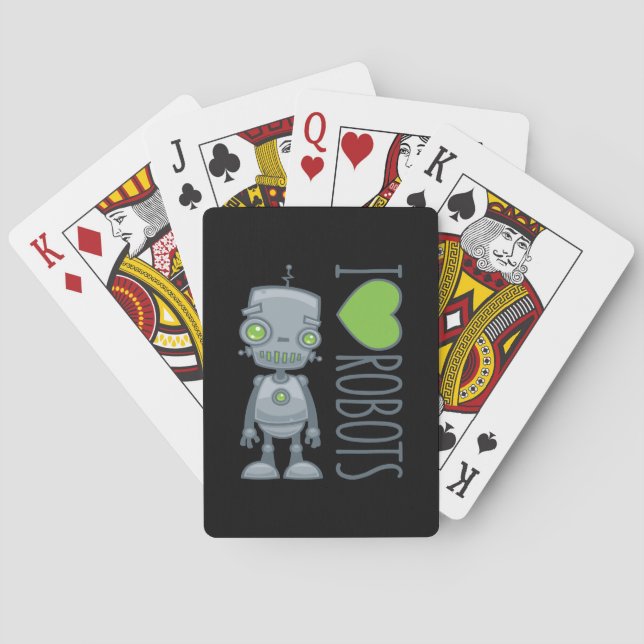 Jeu De Cartes J'aime les robots (dos)