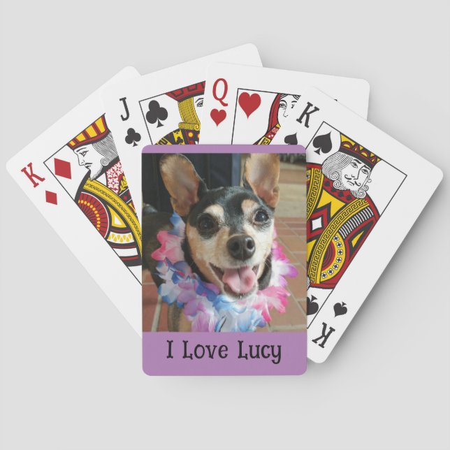 Jeu De Cartes J'Aime Lucy Jouer Des Cartes (dos)