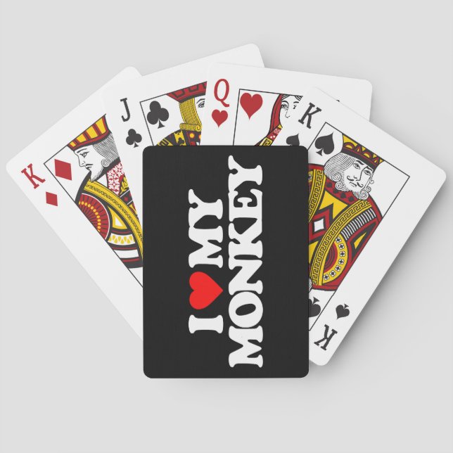 JEU DE CARTES J'AIME MON SINGE (dos)