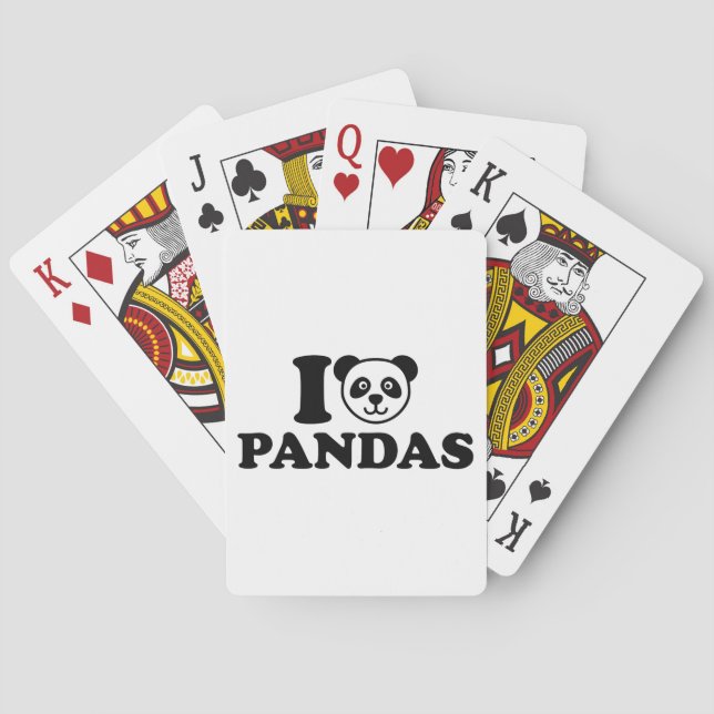 Jeu De Cartes J'aime Pandas (dos)