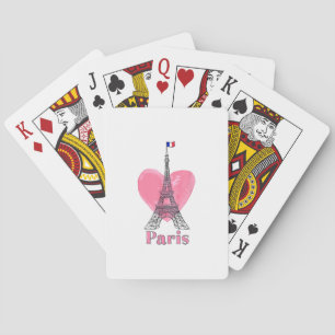 Jeu De Cartes J'aime Paris Tour Eiffel France Cadeau