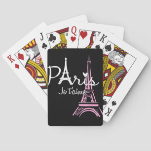 Jeu De Cartes J'aime Paris Tour Eiffel France Souvenir Français