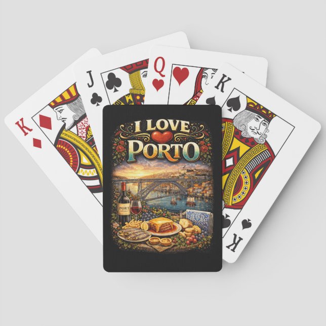 Jeu De Cartes J'aime Porto (dos)