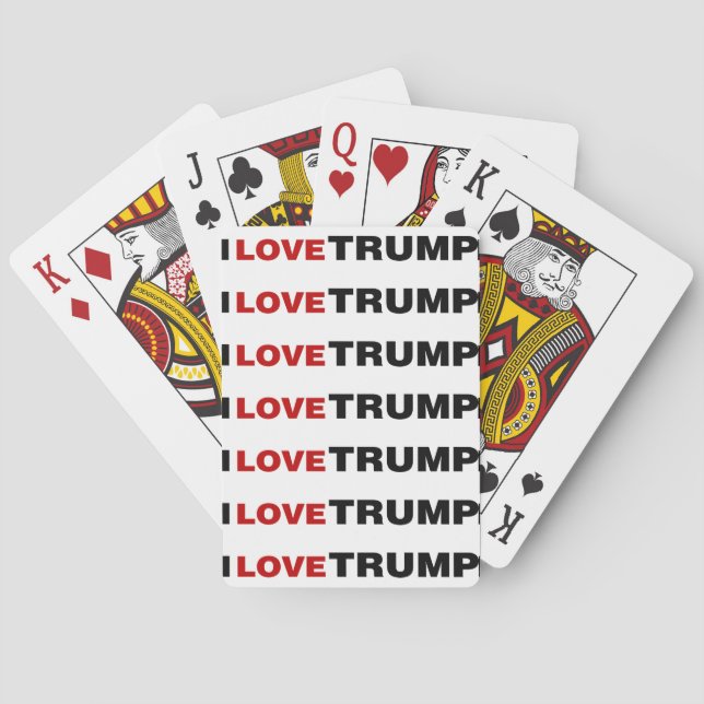 Jeu De Cartes J'aime Trump (dos)