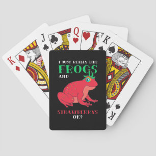 Jeu De Cartes J'Aime Vraiment Les Grenouilles Et La Fraise