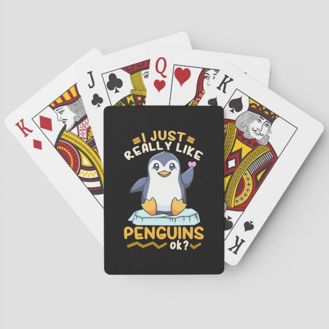 Jeu De Cartes J'Aime Vraiment Les Pingouins (dos)