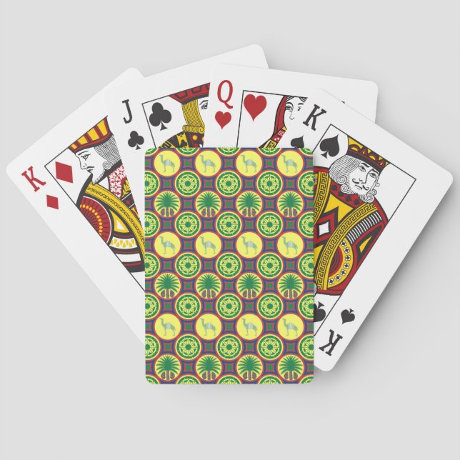 Jeu De Cartes Jamahiri ® Libye | Modèle Afrique  (dos)