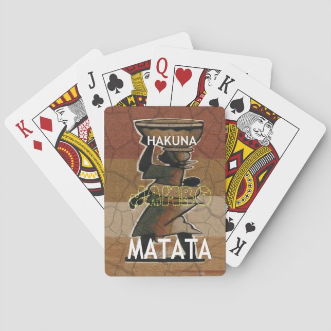 Jeu De Cartes Jambo Habari Hakuna Matata. (dos)