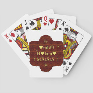 Jeu De Cartes Jambo Hakuna Matata : Impression d'art africain/Gr