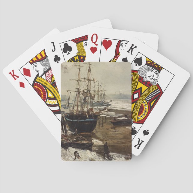 Jeu De Cartes James Whistler - La Tamise dans la glace (dos)