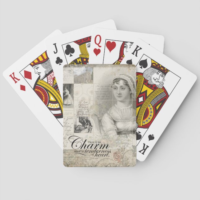 Jeu De Cartes Jane Austen Jouant Aux Cartes (dos)