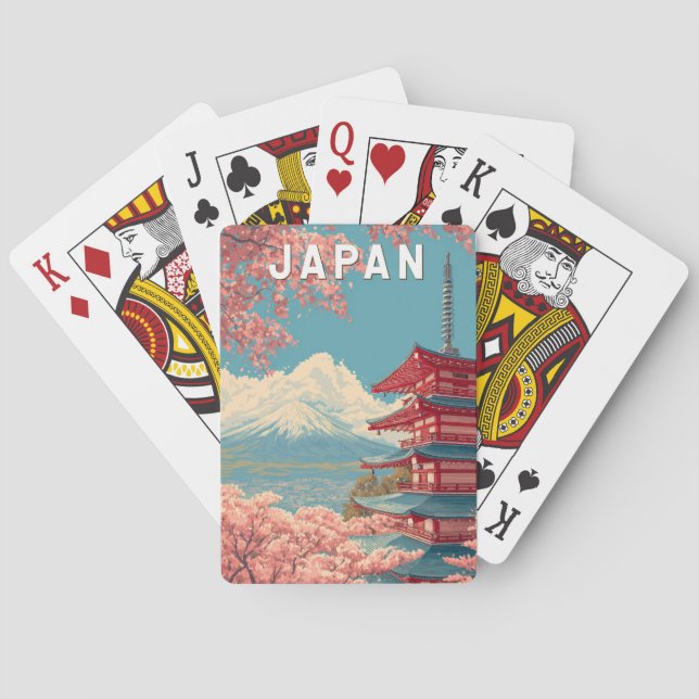 Jeu De Cartes Japan Illustration Travel Art Vintage (dos)