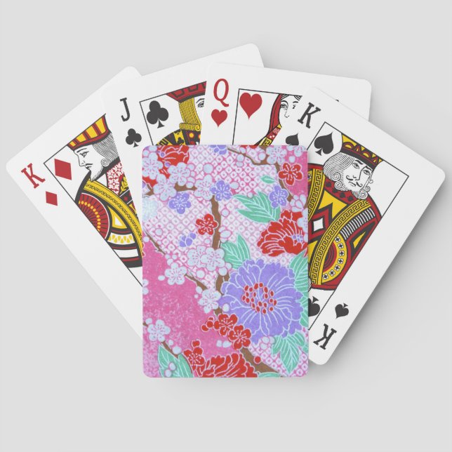 Jeu De Cartes Japonais Sakura Motif Jouer des cartes (dos)