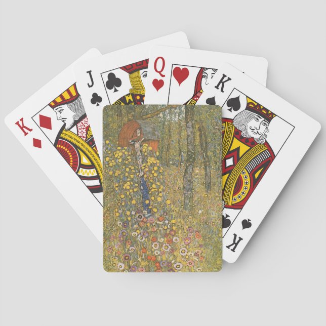 Jeu De Cartes Jardin agricole avec Crucifix (par Gustav Klimt) (dos)