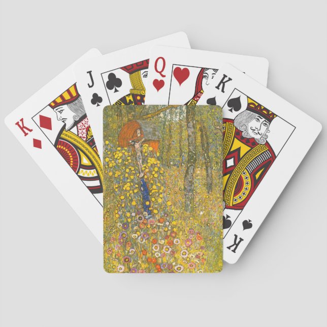 Jeu De Cartes Jardin agricole Gustav Klimt avec Crucifix (dos)