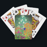 Jeu De Cartes Jardin aux fleurs Gustav Klimt<br><div class="desc">Jouer des cartes avec la peinture à l’huile de Gustav Klimt Jardin aux fleurs (1906). Un beau jardin de fleurs violettes,  rouges,  blanches,  bleues et oranges. Un grand cadeau pour les amateurs d'art Art Nouveau et autrichien.</div>