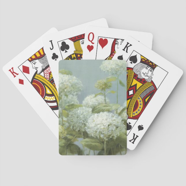 Jeu De Cartes Jardin blanc d'hortensia (dos)