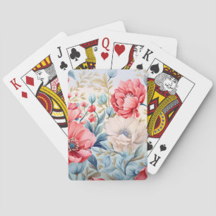 Jeu De Cartes Jardin botanique de fleurs romantiques élégantes