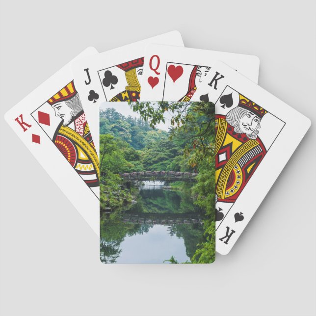 Jeu De Cartes Jardin Coréen Et Pont (dos)