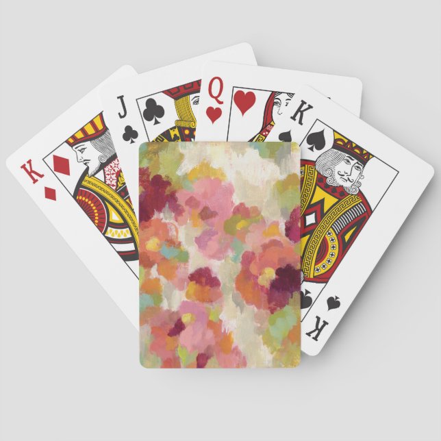 Jeu De Cartes Jardin de corail et vert (dos)
