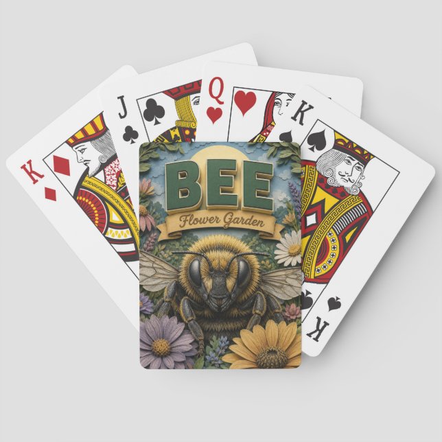 Jeu De Cartes Jardin de fleurs d'abeilles POPCUT (dos)