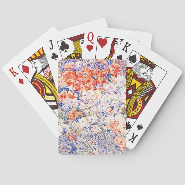 Jeu De Cartes Jardin de l'île par Childe Hassam  (dos)