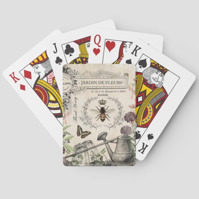 JEU DE CARTES JARDIN DES BEE FRANÇAIS (dos)