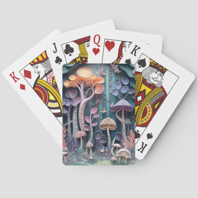 Jeu De Cartes Jardin des champignons 3D (dos)