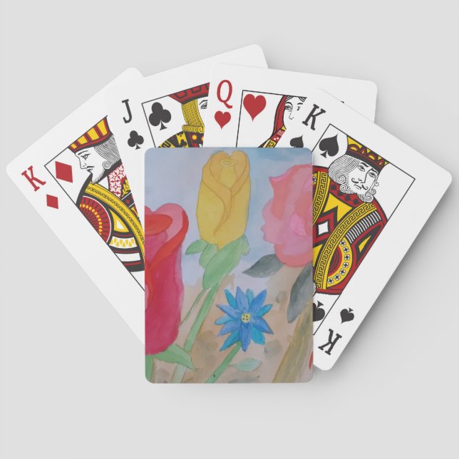 Jeu De Cartes Jardin fleuri d'été (dos)