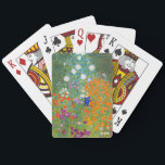 Jeu De Cartes Jardin fleuri | Gustav Klimt<br><div class="desc">Jardin aux Fleurs (1905-1907) de l’artiste autrichien Gustav Klimt est un chef-d’oeuvre vibrant de l’art du début du XXe siècle. Cette scène luxuriante et impressionniste déborde de fleurs colorées dans une tapisserie de la nature fascinante, reflétant le style décoratif de Klimt et l’amour pour les motifs floraux. Les textures riches...</div>