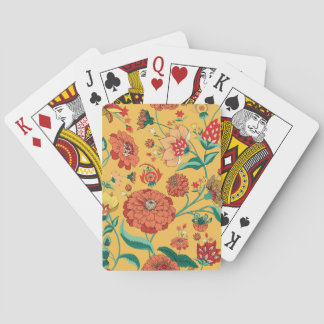 Jeu De Cartes Jardin Floral Paisley vintage