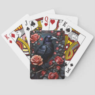 Jeu De Cartes Jardin Rose du Corbeau Noir