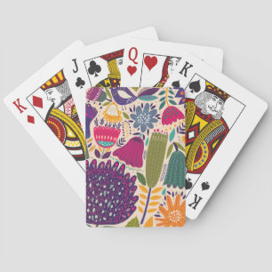 Jeu De Cartes Jardin tropical : collection motif de printemps.
