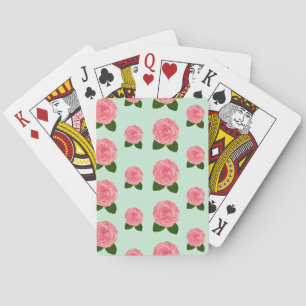 Jeu De Cartes Jardin vintage Floral Rose rose