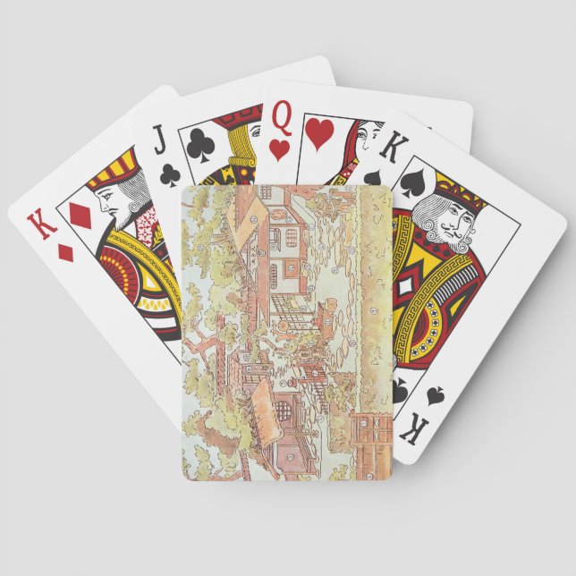 Jeu De Cartes Jardins de Yuan Ming Yuan, Pékin, 1783-1786 (engra (dos)